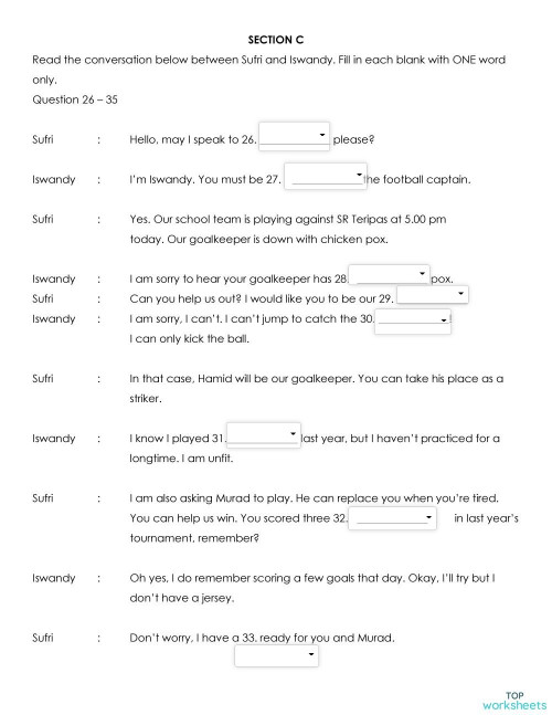 Year 4 Paper 2 Section C And D 17 3 2022 Interactive Worksheet Topworksheets Year 4 Paper 2 Section C And D 17 3 2022 Interactive Worksheet Topworksheets