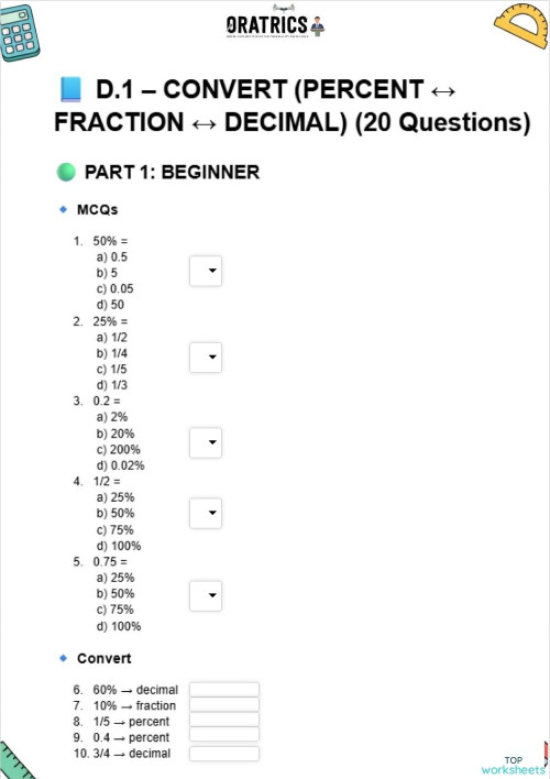 Grade 9 20 1. Interactive worksheet | TopWorksheets