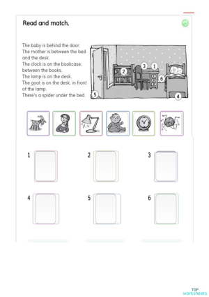 read and match 56. Interactive worksheet | TopWorksheets