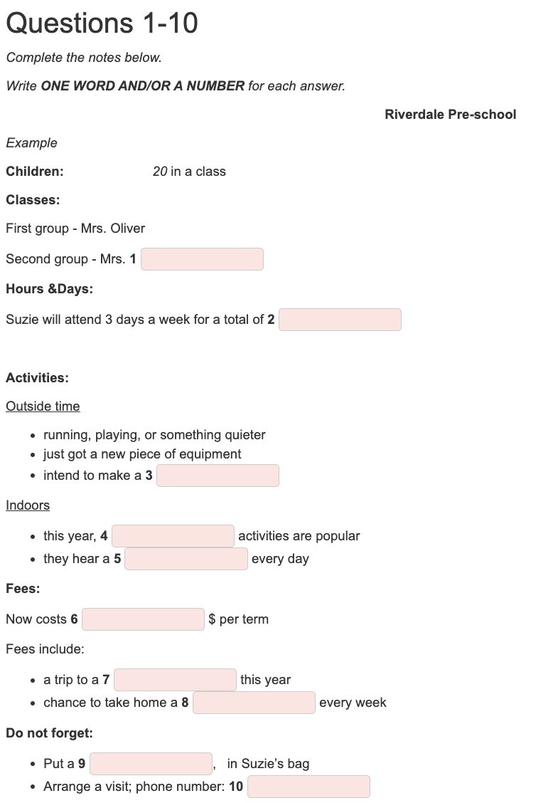 Ielts Listening Practice 2 Interactive Worksheet Topworksheets Ielts Listening Practice 2 Interactive Worksheet Topworksheets