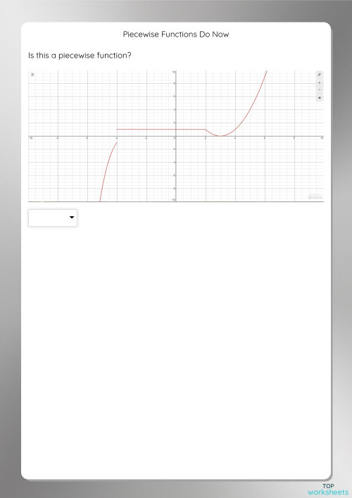 Piecewise Functions Do Now. Interactive worksheet | TopWorksheets