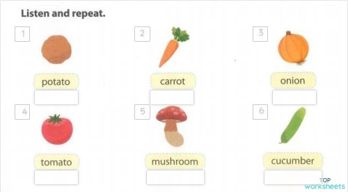 I want to buy carrots. Interactive worksheet | TopWorksheets