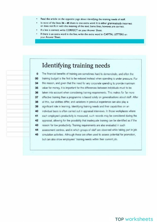 Error Corrections B2. Interactive worksheet TopWorksheets