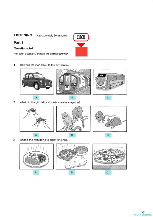 Pet Listening Interactive Worksheets And Online Exercises Topworksheets