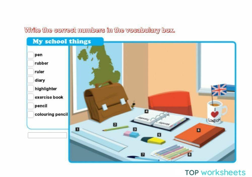 My picture dictionary page 6. Interactive worksheet | TopWorksheets
