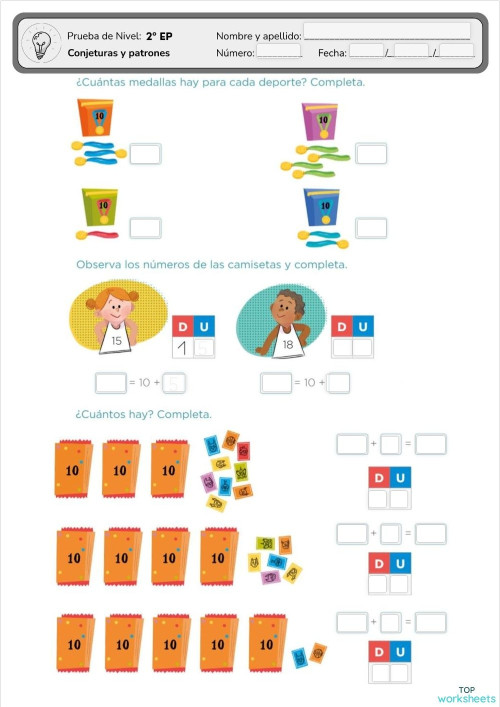 Conjeturas y patrones. Ficha interactiva | TopWorksheets