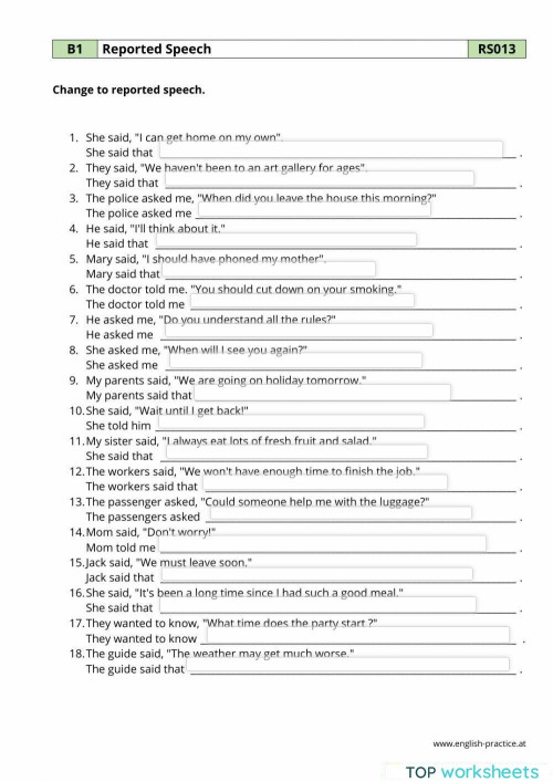 English class - 5th year. Interactive worksheet | TopWorksheets