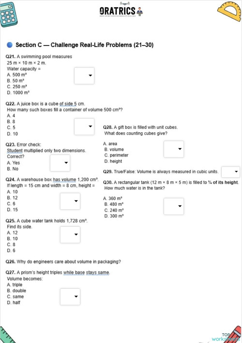 Grade 7 58 3. Interactive worksheet | TopWorksheets