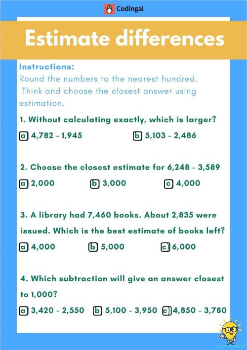 M_G03M12L26_WE03_Estimate differences. Interactive worksheet ...