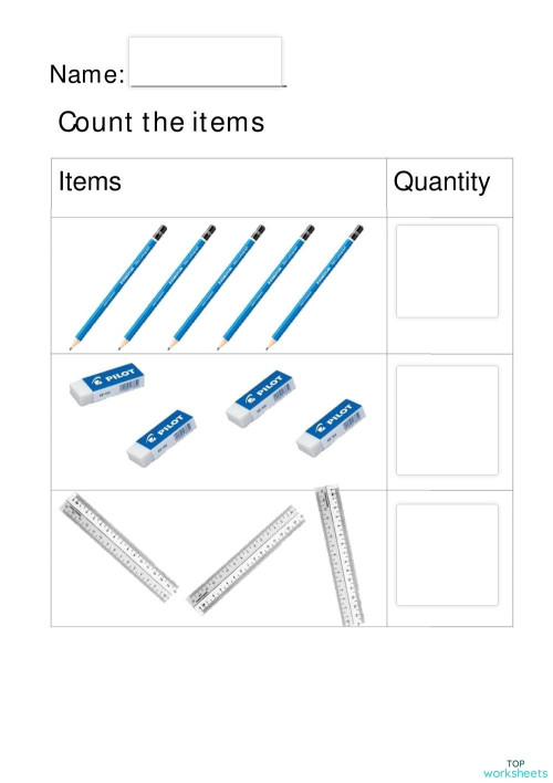 Count up to 10. Interactive worksheet TopWorksheets