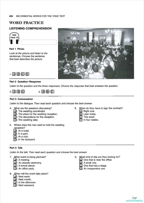 600 Essential Words For Toeic Lesson 35 Test Interactive Worksheet