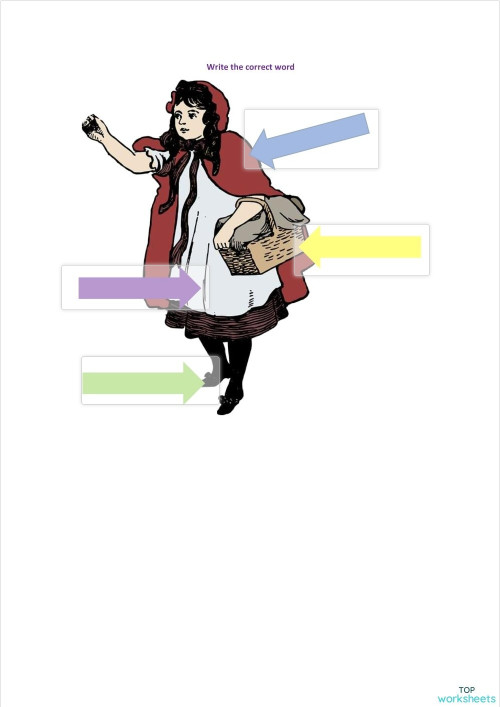 Little red riding hood. Interactive worksheet | TopWorksheets