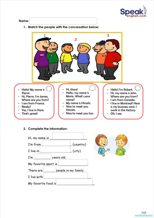 Kids 4 Exam Interactive Worksheet Topworksheets
