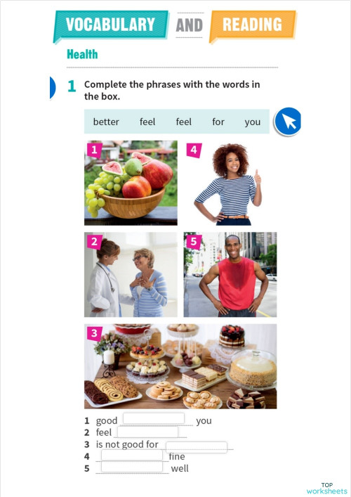 UNIT 9 VOCABULARY AND READING PAG 42. Interactive worksheet | TopWorksheets