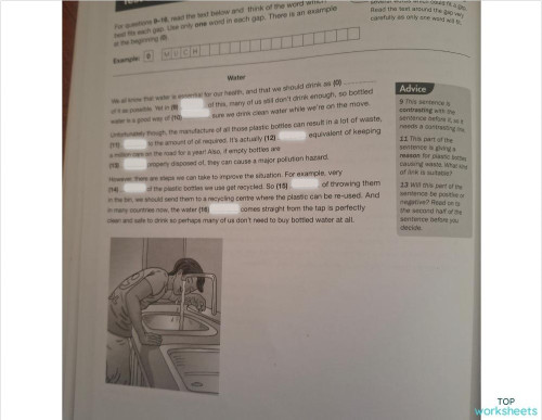 Reading and use of English part 2. Interactive worksheet | TopWorksheets