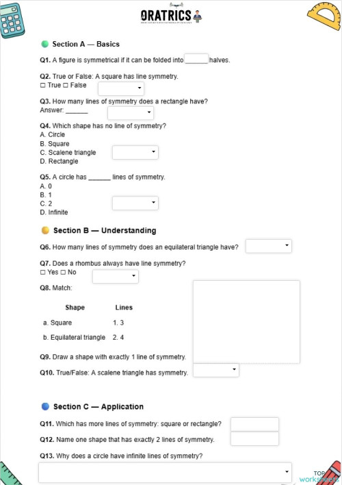 Grade 6 52 1. Interactive worksheet | TopWorksheets