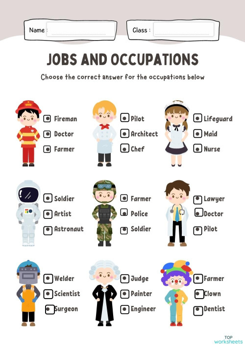 ใบงานที่ 3 Checkbox ใบงานเชิงโต้ตอบ | TopWorksheets