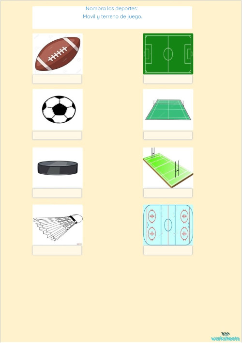 Deportes 1. Ficha interactiva | TopWorksheets