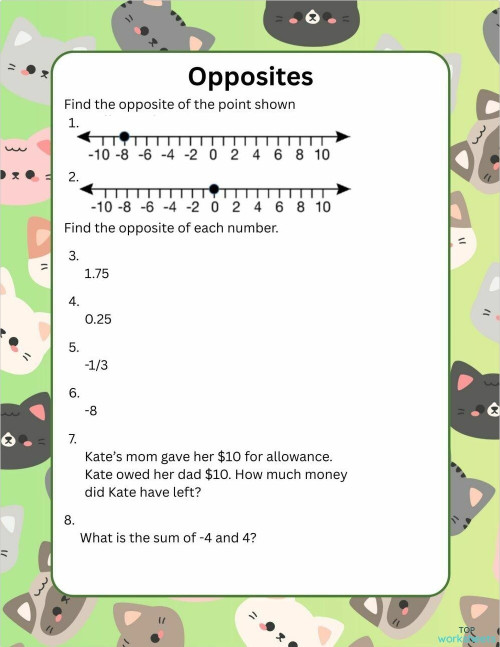 Opposites: interactive worksheets and online exercises | TopWorksheets