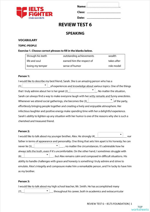 Review Test 6 Foundation Interactive Worksheet Topworksheets