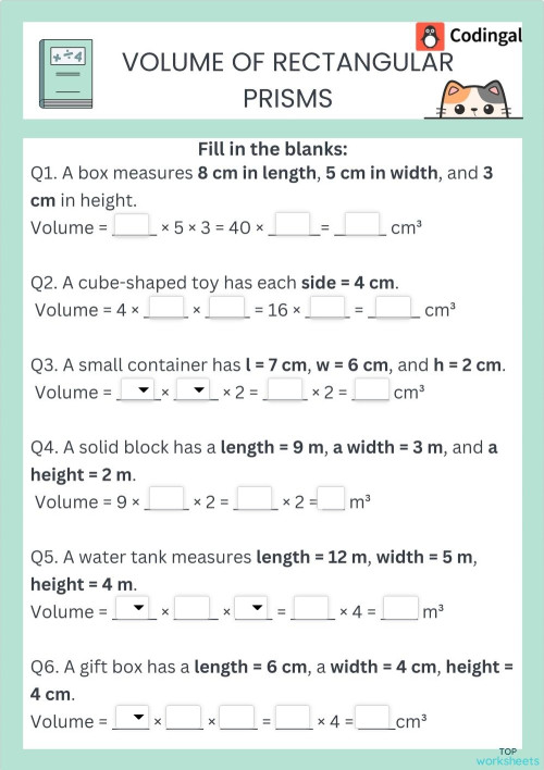 M_G06M13L57_WC02_Volume of Rectangular Prisms. Interactive worksheet ...