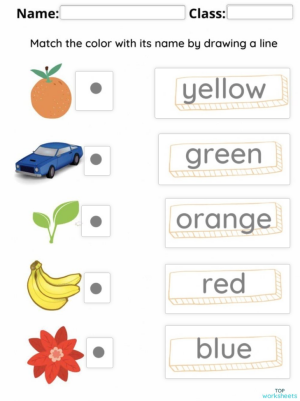 READING: COLOUR NAMES. Interactive worksheet | TopWorksheets
