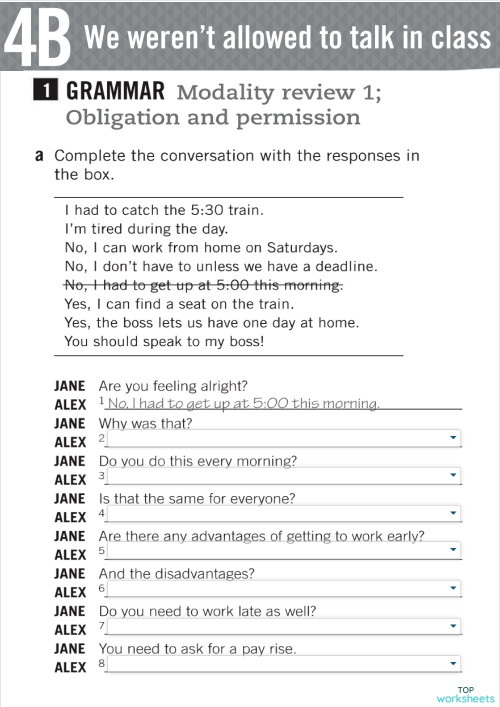 UNIT 4B WORKBOOK. Interactive worksheet | TopWorksheets