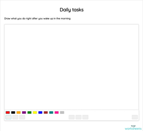 Daily tasks. Interactive worksheet | TopWorksheets