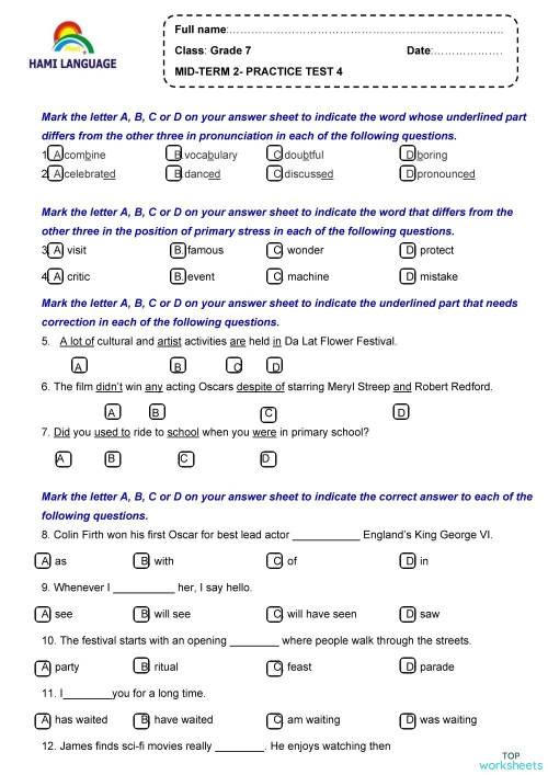 grammar interactive worksheets and online exercises topworksheets
