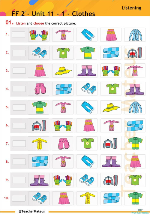 Launching Homework Listening 1 Interactive Worksheet Topworksheets