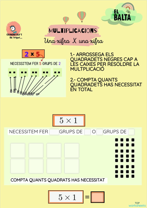 Fitxes interactives i exercicis online en català | TopWorksheets