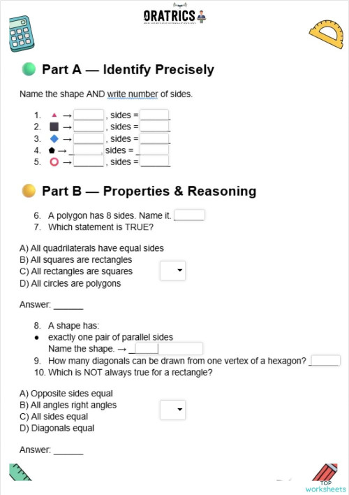 Grade 6 39 1. Interactive worksheet | TopWorksheets