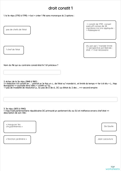 Fiches interactives et exercices en ligne en fran ais topworksheets