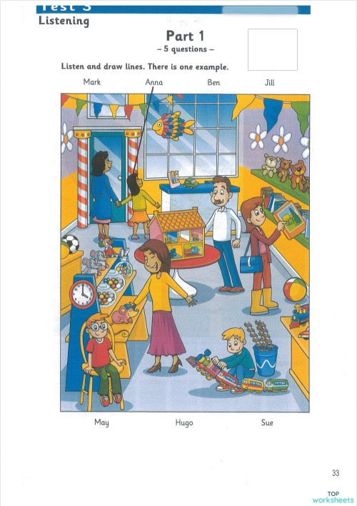 Starters 3 - Test 3. Interactive worksheet | TopWorksheets