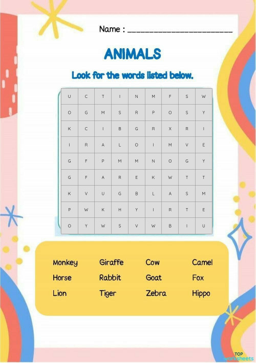Tongpim pim | TopWorksheets