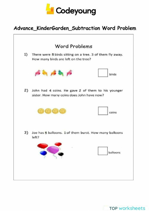 Subtraction for kg. Interactive worksheet TopWorksheets