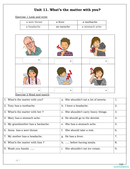 G5-BTTA- UNIT 11 P1. Interactive worksheet | TopWorksheets
