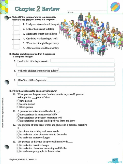 Chapter 2 Review Pg 37. Interactive worksheet | TopWorksheets