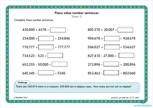 Place value 6 digit. Interactive worksheet | TopWorksheets