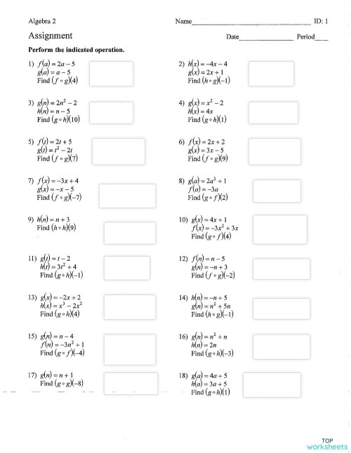 Functions 2/21. Interactive worksheet | TopWorksheets