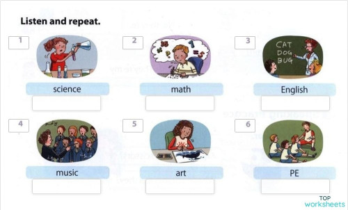 What’s your favorite subject? (dictation). Interactive worksheet ...