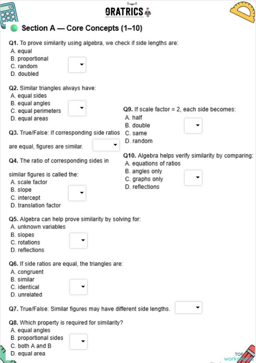 Grade 8 45 1. Interactive worksheet | TopWorksheets