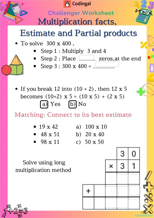 M_G05M03L04_WC03_Multiplication of Multi-Digit Numbers. Interactive ...