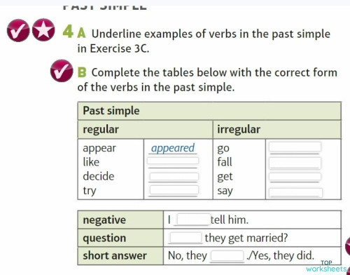 Past simple and linking words. Interactive worksheet | TopWorksheets