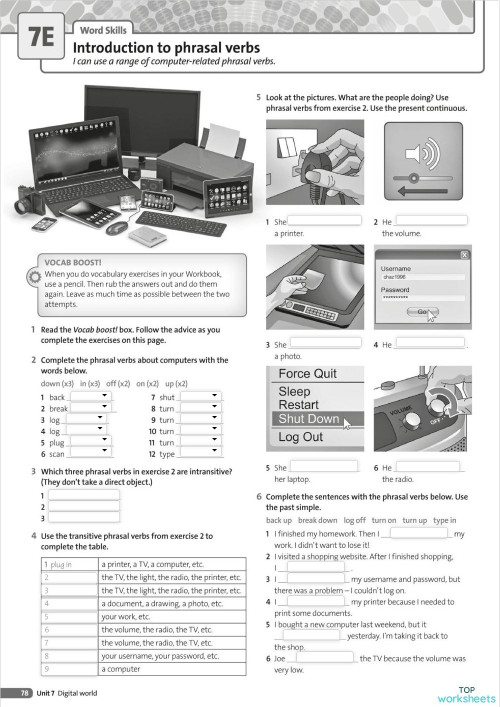 English language: interactive worksheets and online exercises ...