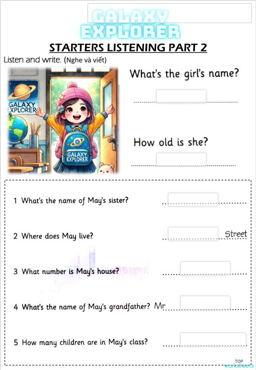 Listening 2 9 Interactive Worksheet Topworksheets