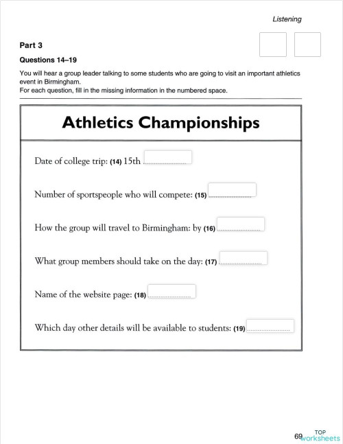 Pet 6 Test 3 Part 3 Interactive Worksheet Topworksheets