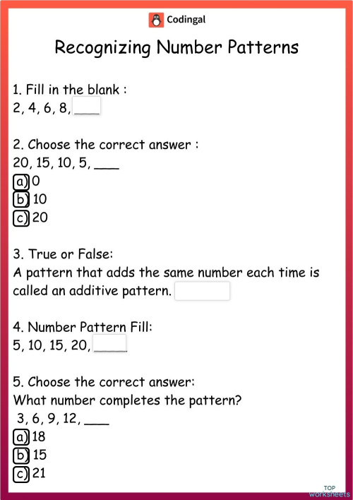M_G04M19L60_WC03_recogining_number_patterns_7. Interactive worksheet ...