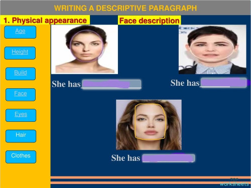 Describing people's appearance. Interactive worksheet | TopWorksheets