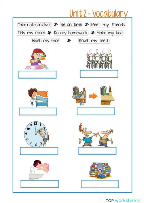 Routines. Interactive worksheet | TopWorksheets